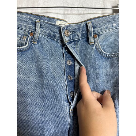 Citizens of Humanity Jeans 29 Charlotte Premium Vintage Button Fly Distressed - Picture 5 of 16
